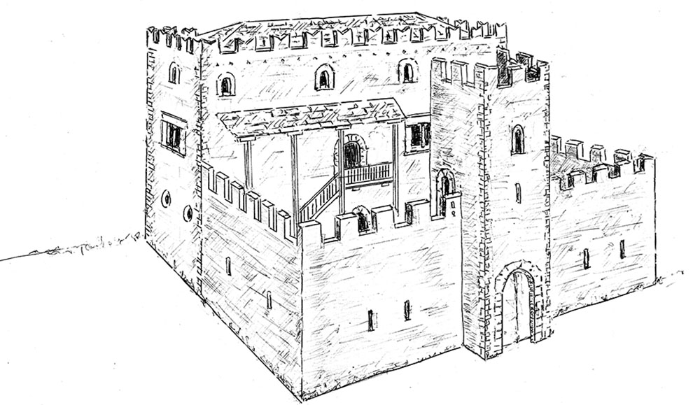 la casaforte di Chianocco, disegno